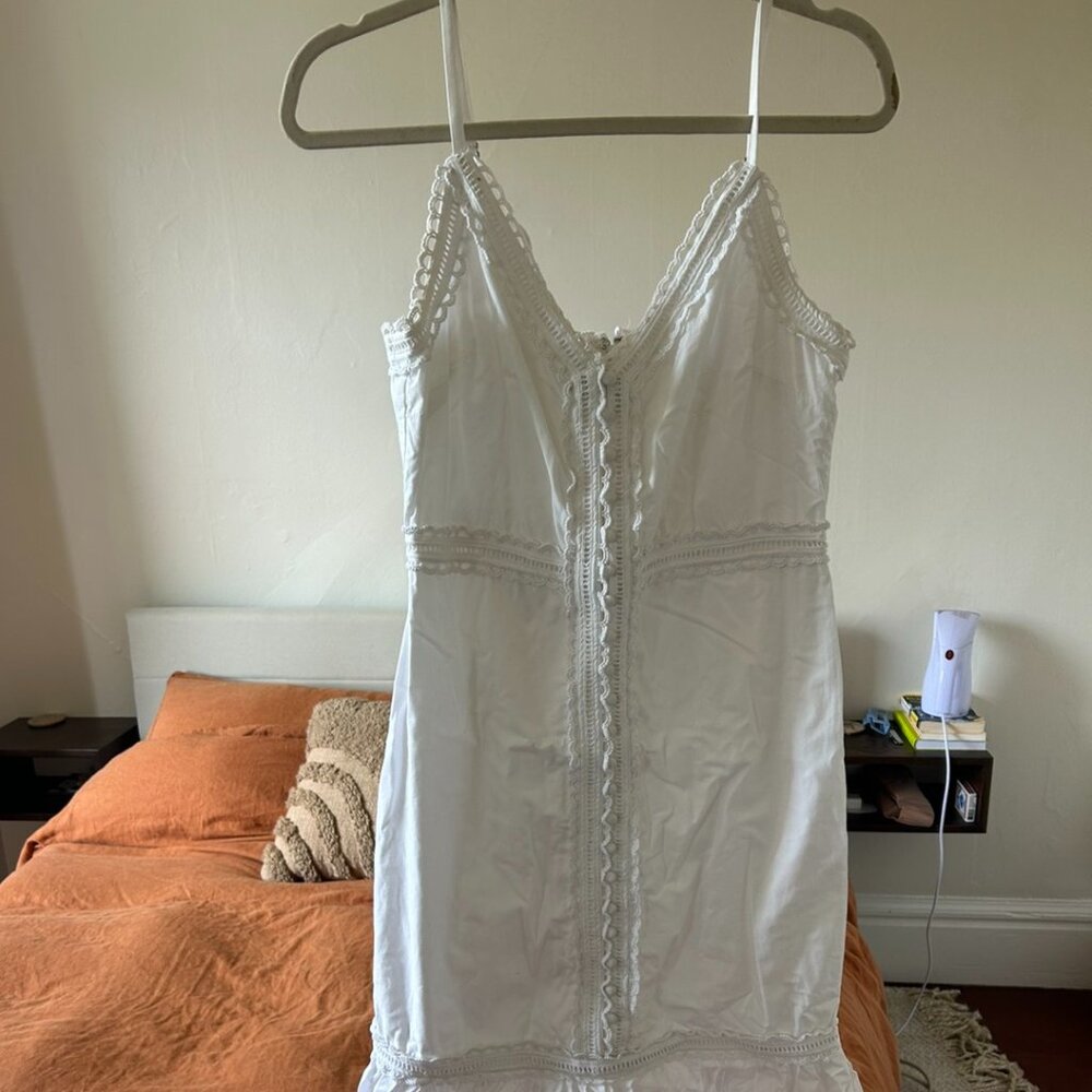 Lovers & Friends White Midi Dress L - Like New